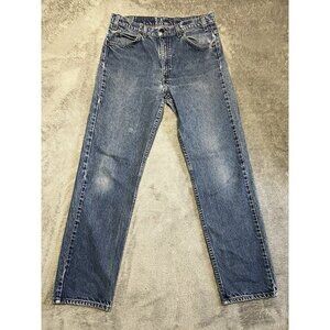 Levi's 505 Jeans Mens 34x30 Orange Tab Brazil 70's-80's Vintage Faded Blue